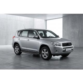 Бокові пороги Tayga Black (2 шт., алюміній) Toyota Rav 4 2006-2013 рр. фото 1