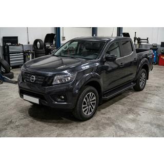 Бокові пороги Allmond Black (2 шт., алюм.)