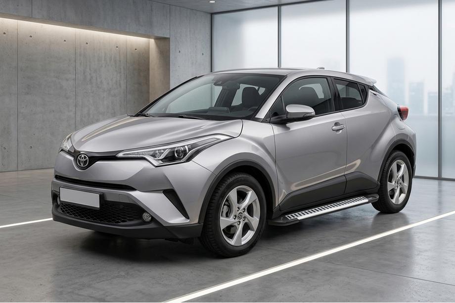 Toyota C-HR 2016-2023 рр. Бокові пороги Line (2 шт., алюм) Image