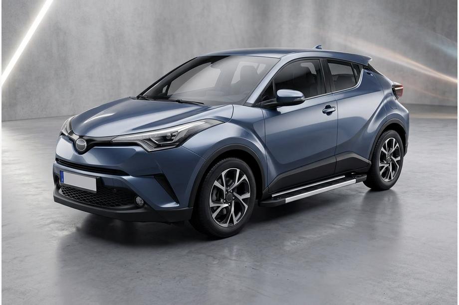 Toyota C-HR 2016-2023 рр. Бокові пороги RedLine V1 (2 шт, алюміній) Фото 1