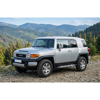 Бокові пороги Sunrise (2 шт., алюм) Toyota FJ Cruiser 2006-2022 рр. фото 1