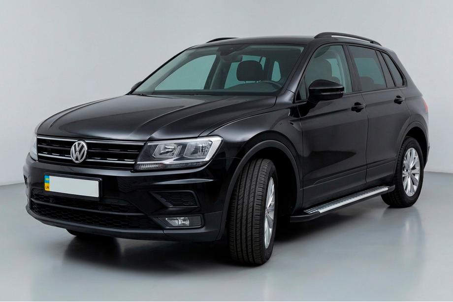 Volkswagen Tiguan 2016-2023 рр. Бокові пороги Line (2 шт., алюміній) Фото 1