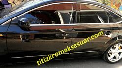 Ford Mondeo 2014-2022 рр. Повна окантовка вікон (12 шт, нерж) фото 2