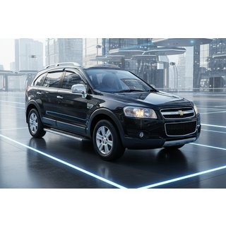 Бокові пороги Maydos V2 (2 шт., Алюміній ↗ нерж) Chevrolet Captiva 2006-2019 рр. фото 1