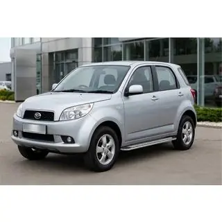Бокові пороги Maydos V2 (2 шт., алюміній ↗ нерж) Daihatsu Terios 2006-2017 рр. фото 1