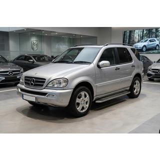 Бокові пороги Maydos V2 (2 шт., алюміній ↗ нерж) Mercedes ML W163 1997-2005 рр. фото 1