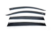 Volkswagen Tiguan 2016-2023 рр. Вітровики з хромованим молдингом (4 шт., Niken) фото 1