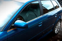 Audi A3 2003-2012 рр. Нижні молдинги скла (нерж) фото 1