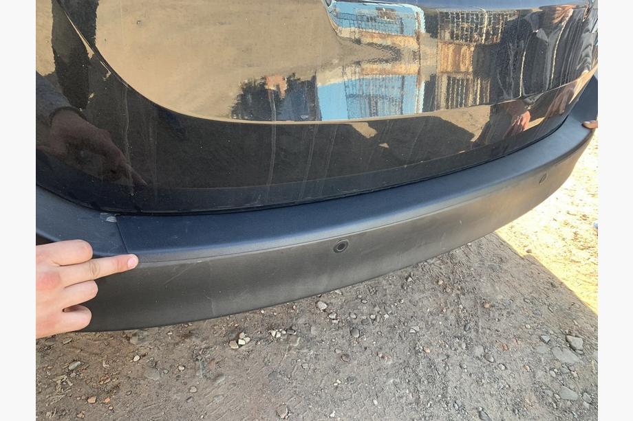 Toyota Rav 4 2013-2018 рр. Накладки на задній бампер ABS (пласт.) Фото 2