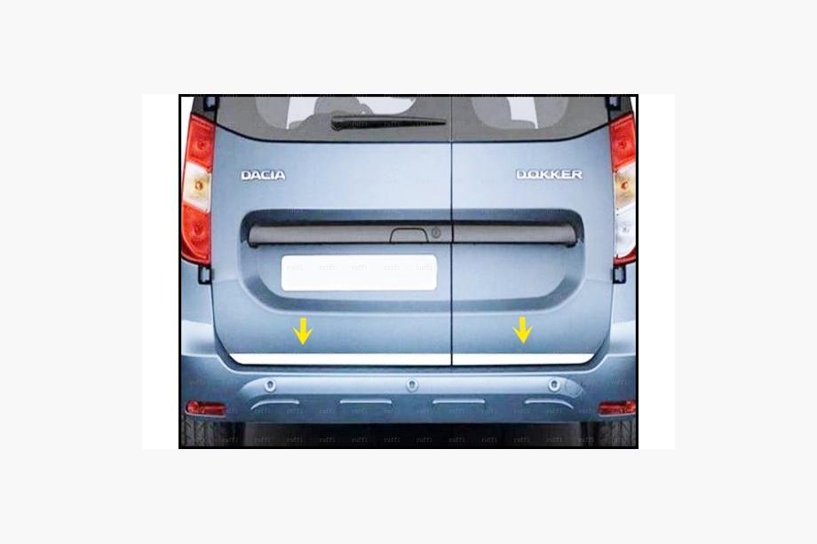 Renault Dokker 2013-2022 рр. Кромка багажника (нерж.) Image