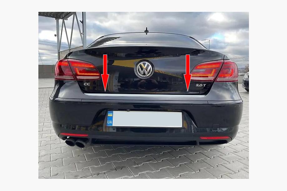 Volkswagen Passat СС 2008-2017 рр. Кромка багажника (нерж.) Image