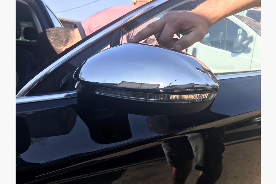Volkswagen Passat B8 2015-2023 рр. Накладки на дзеркала EU (2 шт., нерж) Carmos - турецька сталь Фото 2