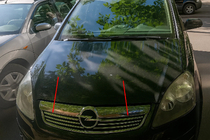 Opel Zafira B 2005-2011 рр. Накладки на решітку (6 шт, нерж) фото 1