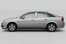 Opel Vectra C 2002-2008 рр. Хром на дверні стійки (6 шт, нерж) фото 3