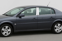Opel Vectra C 2002-2008 рр. Хром на дверні стійки (6 шт, нерж) фото 1