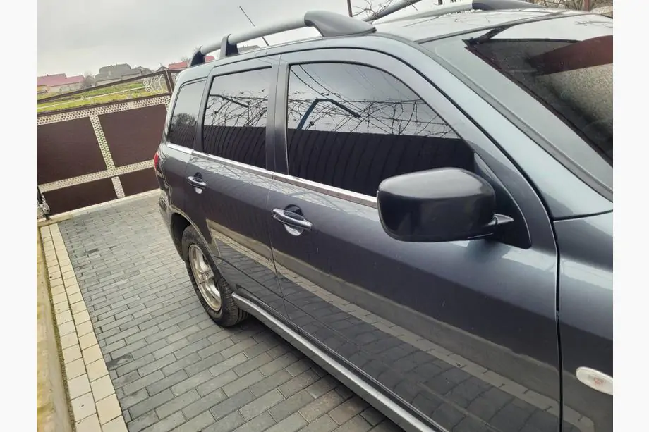 Mitsubishi Outlander 2001-2006 рр. Нижня окантовка вікон (6 шт, нерж) Фото 2