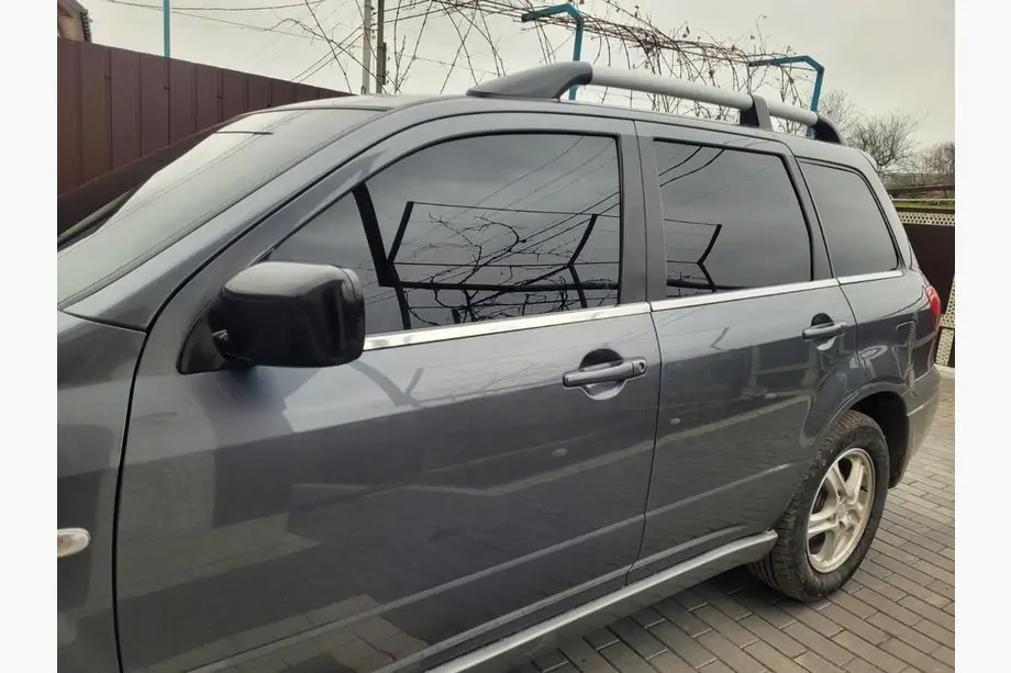 Mitsubishi Outlander 2001-2006 рр. Нижня окантовка вікон (6 шт, нерж) Фото 1
