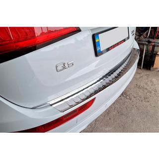 Накладка на задній бампер Carmos (нерж) Audi Q5 2008-2017 рр. фото 4
