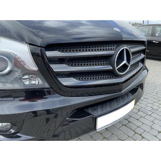 Накладки на решітку BlackChrome (2013↗, нерж) Mercedes Sprinter W906 2006-2018 рр. фото 1