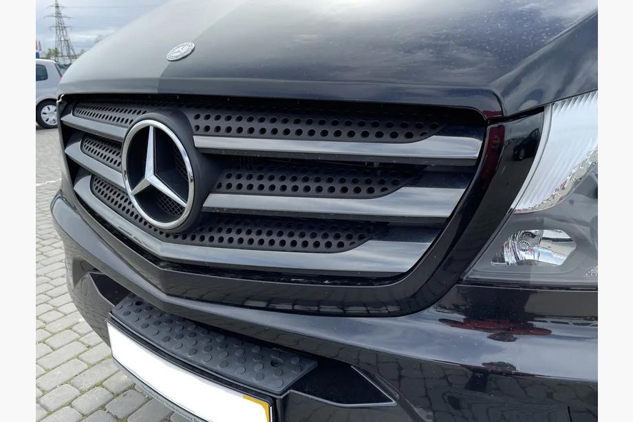 Mercedes Sprinter W906 2006-2018 рр. Накладки на решітку BlackChrome (2013↗, нерж) Фото 4