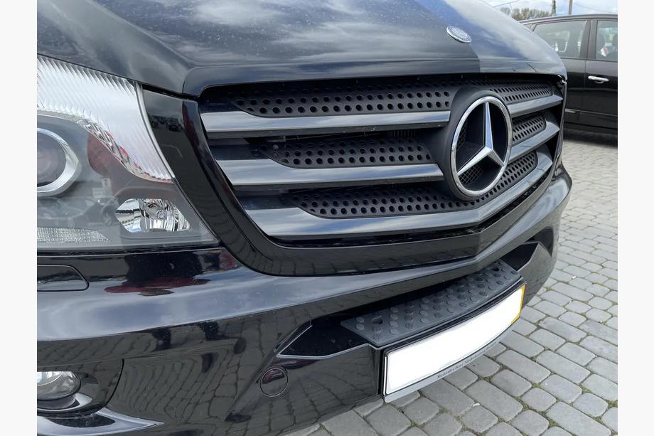 Mercedes Sprinter W906 2006-2018 рр. Накладки на решітку BlackChrome (2013↗, нерж) Фото 1
