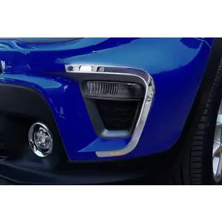 Хром на туманки 2019+ (2 шт нерж) Jeep Renegade 2014- рр. фото 1
