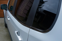 Jeep Renegade 2014- рр. Окантовка вікон Чорний Хром (6 шт, нерж.) фото 2