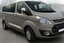 Ford Custom 2013-2022 рр. Накладки на дзеркала Сірий мат (2 шт., пласт) фото 4
