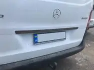 Mercedes Vito/V-class W447 2014- рр. Планка над номером BlackChrome (нерж) фото 2
