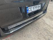 Mercedes Vito/V-class W447 2014- рр. Накладка на задній бампер OmsaLine Чорний Хром (нерж) фото 3