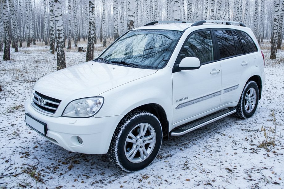 Chery Tiggo 1 2005-2016 рр. Бокові пороги Maydos V2 (2 шт., алюміній ↗ нерж) Фото 1