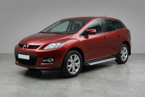 Mazda CX-7 2006-2012 рр. Бокові пороги Maya V2 (2 шт., алюміній) фото 1