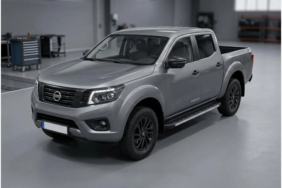 Nissan Navara/NP300 2016- рр. Бокові пороги Duru (2 шт., алюміній) Фото 1
