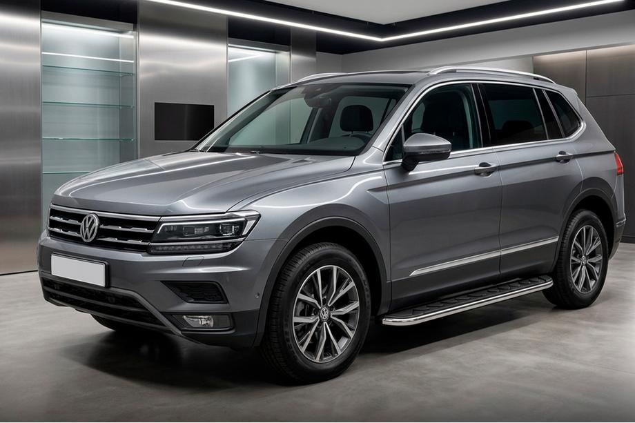 Volkswagen Tiguan 2016-2023 рр. Бокові пороги Maydos V1 (2 шт., алюміній) Фото 1