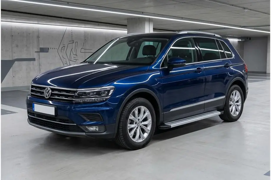 Volkswagen Tiguan 2016-2023 рр. Бокові пороги Maya V2 (2 шт., алюміній) Фото 1