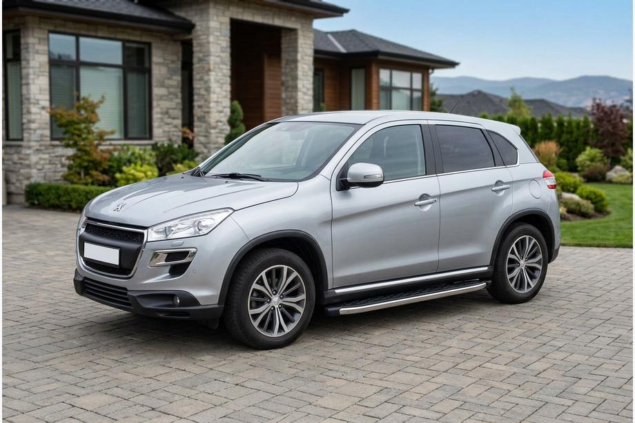 Peugeot 4008 2012-2017 рр. Бокові пороги BlackLine (2 шт, алюміній) Image