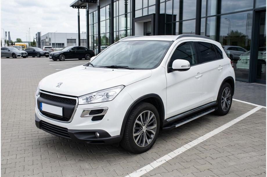 Peugeot 4008 2012-2017 рр. Бокові пороги RedLine V1 (2 шт., алюміній) Image