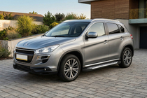 Peugeot 4008 2012-2017 рр. Бокові пороги Line (2 шт., алюміній) фото 1