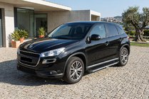 Peugeot 4008 2012-2017 рр. Бокові пороги Maya V1 (2 шт., алюміній) фото 1