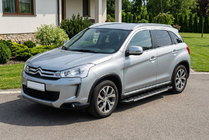Citroen C-4 Aircross 2012-2017 рр. Бокові пороги RedLine V1 (2 шт., алюміній) фото 1