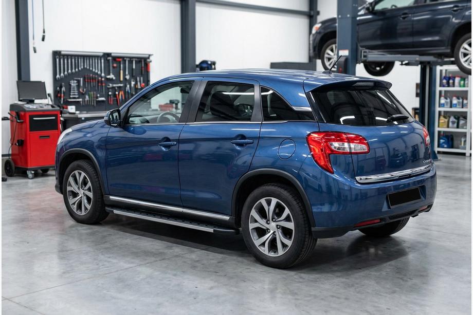 Citroen C-4 Aircross 2012-2017 рр. Бокові пороги Duru (2 шт., алюміній) Image