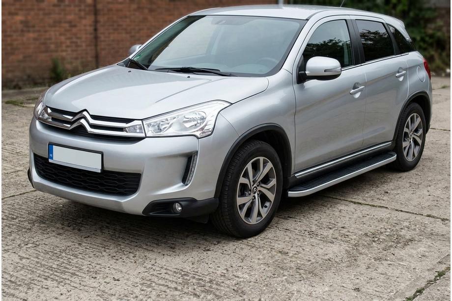 Citroen C-4 Aircross 2012-2017 рр. Бокові пороги Tayga (2 шт., алюміній) Image