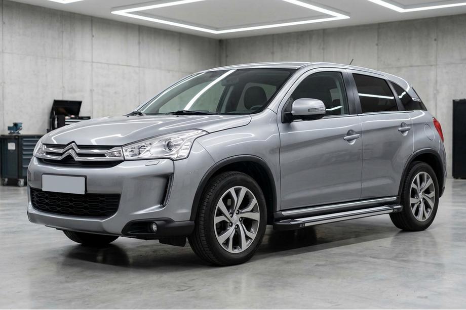 Citroen C-4 Aircross 2012-2017 рр. Бокові пороги Rainbow (2 шт., алюм.) Фото 1