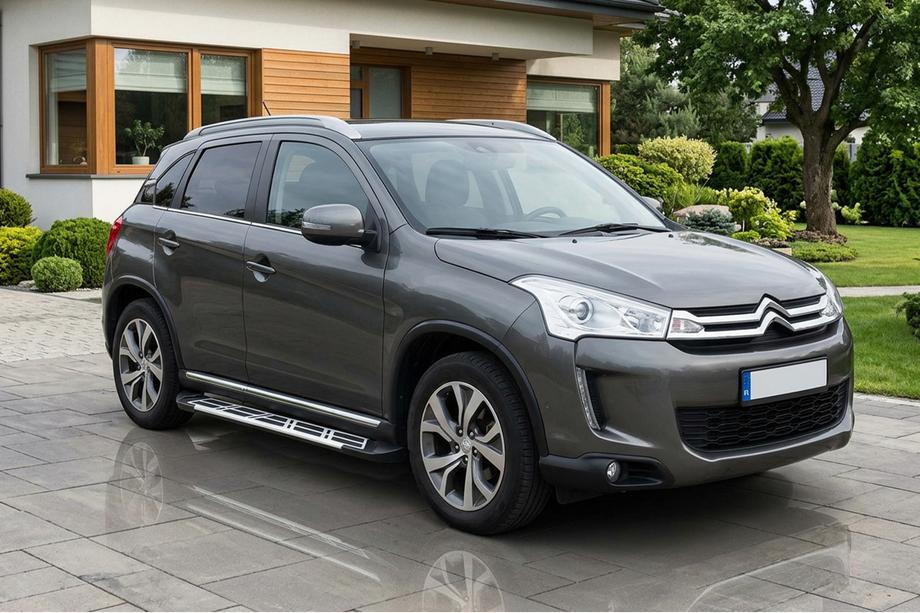 Citroen C-4 Aircross 2012-2017 рр. Бокові пороги Sunrise (2 шт., алюміній) Фото 1
