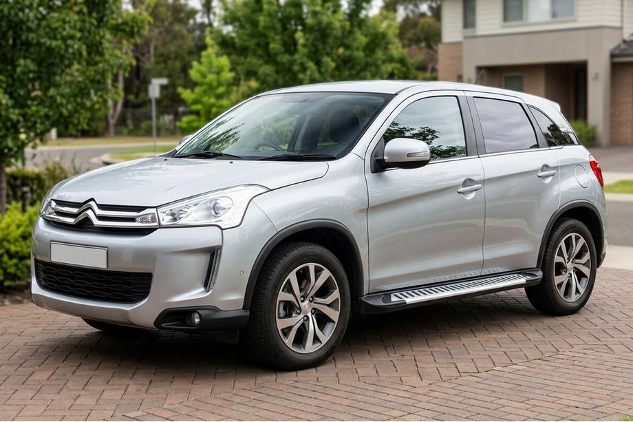 Citroen C-4 Aircross 2012-2017 рр. Бокові пороги Line (2 шт., алюміній) Image