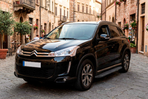 Citroen C-4 Aircross 2012-2017 рр. Бокові пороги Bosphorus Black (2 шт., алюміній) фото 1