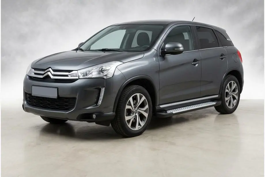 Citroen C-4 Aircross 2012-2017 рр. Бокові пороги X5-тип (2 шт., алюм.) Image