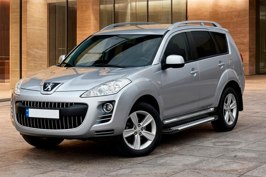 Peugeot 4007 2007-2013 рр. Бокові пороги Line (2 шт., алюміній) Image