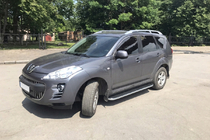 Peugeot 4007 2007-2013 рр. Бокові пороги Tayga (2 шт., алюміній) фото 1