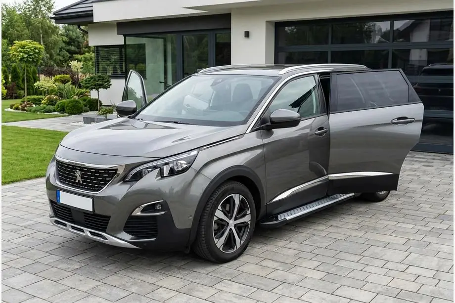Peugeot 5008 2016-2023 рр. Бокові пороги Allmond Grey (2 шт., алюміній)